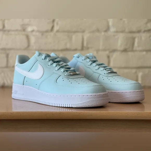 Nike Air Force 1 '07 Low Retro Glacier Blue White Shoes FJ4146-400 Men Size 13