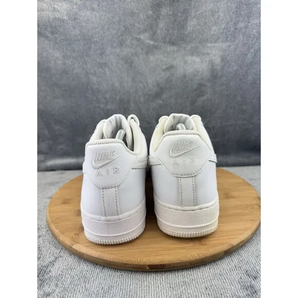Nike Air Force 1 07 Shoe Men Size 10.5 Triple White Basketball Street Sneakers