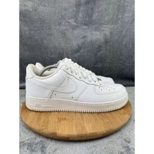 Nike Air Force 1 07 Shoe Men Size 10.5 Triple White Basketball Street Sneakers