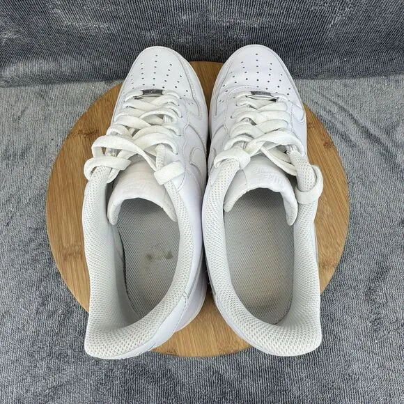 Nike Air Force 1 07 Shoe Mens Size 10 Triple White Basketball Street Sneakers
