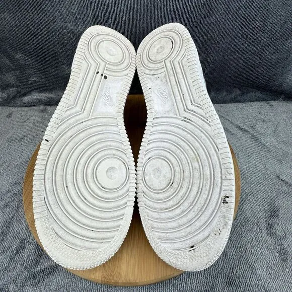 Nike Air Force 1 07 Shoe Mens Size 10 Triple White Basketball Street Sneakers
