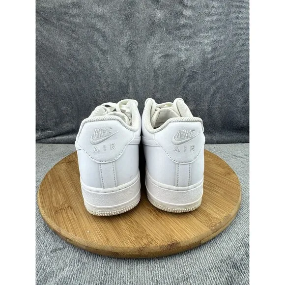 Nike Air Force 1 07 Shoes Men Size 10 Triple White Basketball Street Sneakers