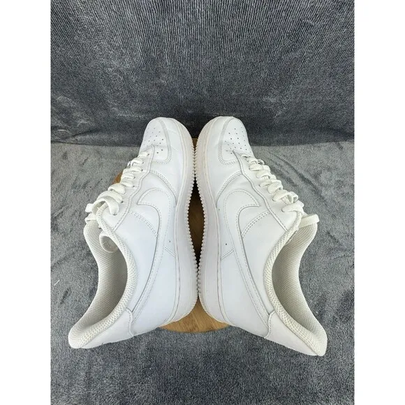 Nike Air Force 1 07 Shoes Men Size 10 Triple White Basketball Street Sneakers