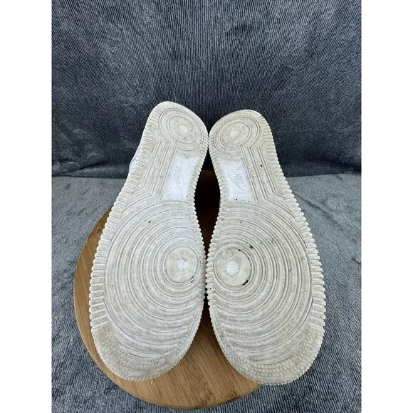 Nike Air Force 1 07 Shoes Men Size 10 Triple White Basketball Street Sneakers