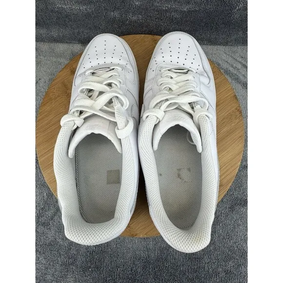 Nike Air Force 1 07 Shoes Mens Size 10 Triple White Basketball Street Sneaker