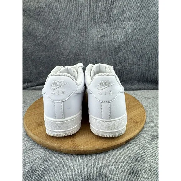 Nike Air Force 1 07 Shoes Mens Size 10 Triple White Basketball Street Sneaker