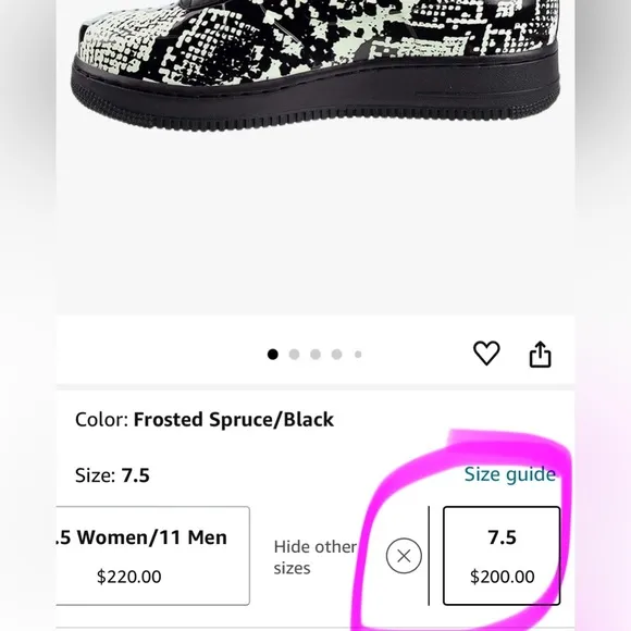 Nike Air Force 1 Foamposite Pro Cup Mens Shoes | ‘Glow Snakeskin’ | NEW/NWOB!