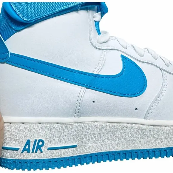 ⭐Nike Air Force 1 High OG QS 8.5 Women's Shoes White University Blue DX3805-100