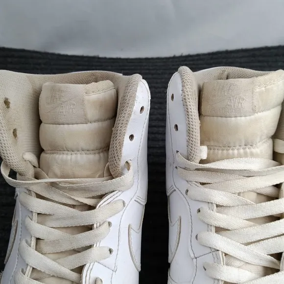 Nike Air Force 1 Men Hi Triple White Sneakers