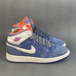 Nike Air Jordan 1 Retro High GS 'Deep Royal' sneaker shoes size 5.5Y