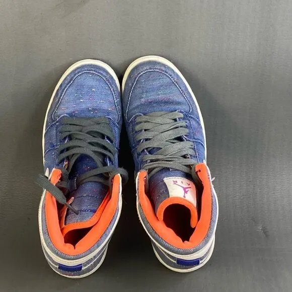 Nike Air Jordan 1 Retro High GS 'Deep Royal' sneaker shoes size 5.5Y