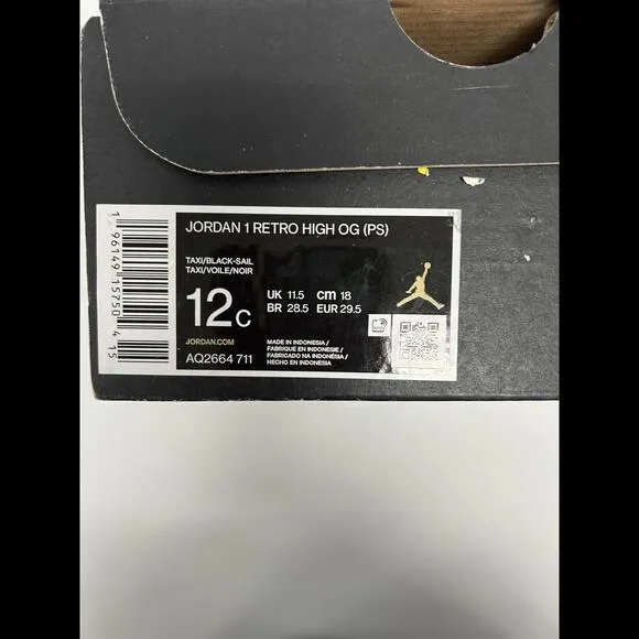 Nike Air Jordan 1 Retro High OG ‘Yellow Toe’