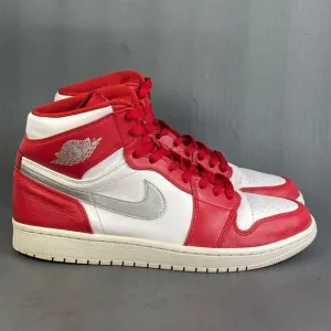 Nike Air Jordan 1 Retro High “Silver Medal” sneaker shoes mens size  10