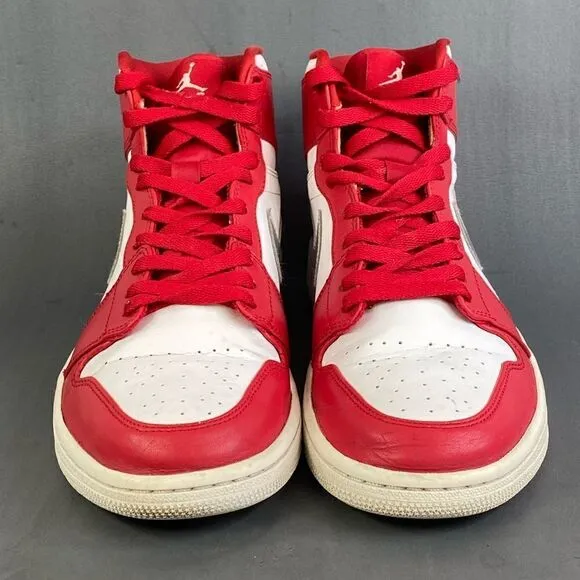 Nike Air Jordan 1 Retro High “Silver Medal” sneaker shoes mens size  10