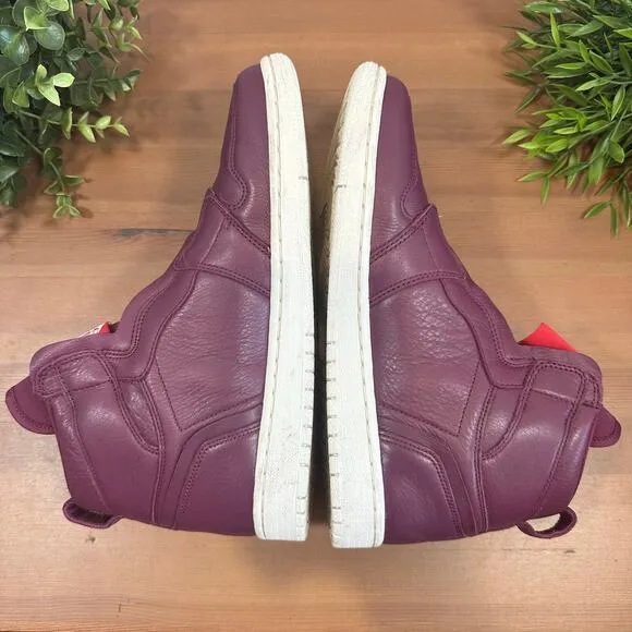 Nike Air Jordan 1 Retro High Zip Bordeaux Women's Shoes Size 9.5