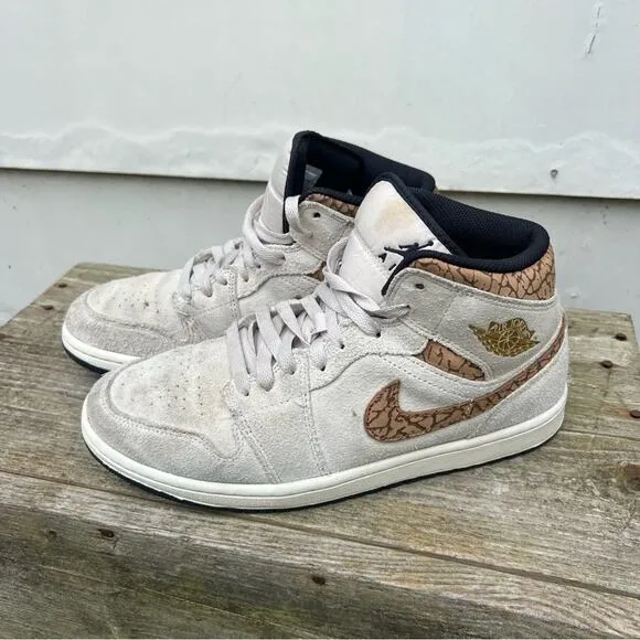 Nike Air Jordan 1 Retro Mid SE Brown Elephant dz4129-102 8.5
