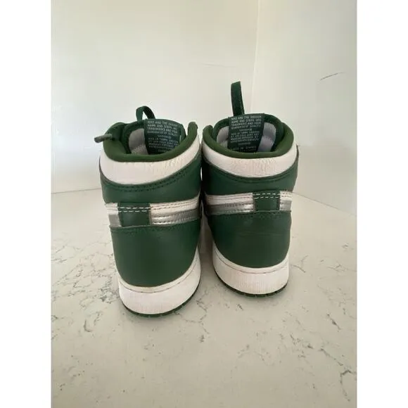 Nike Air Jordan 1 Retro OG High Gorge Green/White Sneaker Shoes‎ Boys Youth Sz 4