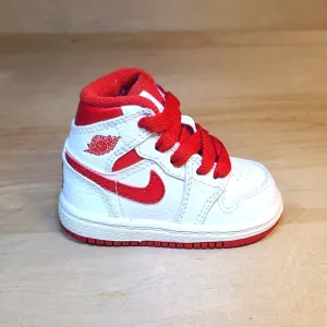 Nike Air Jordan 1 Retro Varsity Red Metallic Toddler Infant 2009 Vintage Shoes