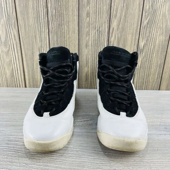 NIKE AIR JORDAN 10 RETRO BG &quot;IM BACK&quot; WHITE Sneakers Shoes 310806-104 Size: 5Y