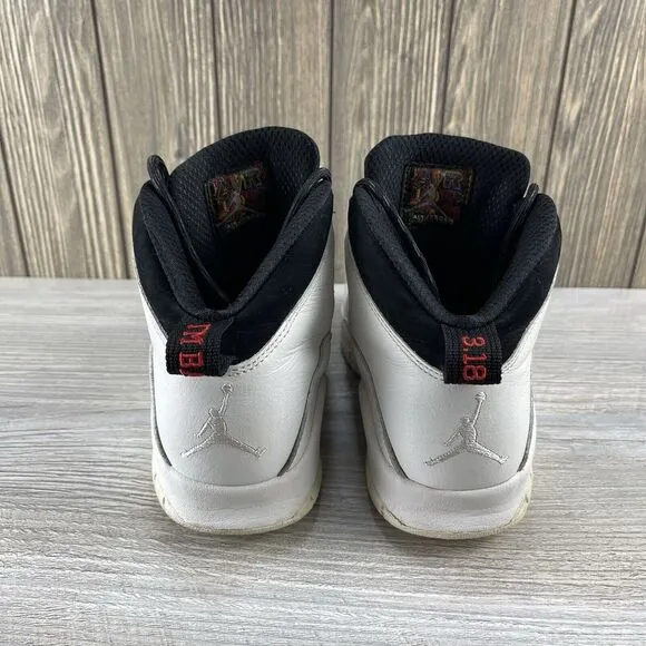 NIKE AIR JORDAN 10 RETRO BG &quot;IM BACK&quot; WHITE Sneakers Shoes 310806-104 Size: 5Y