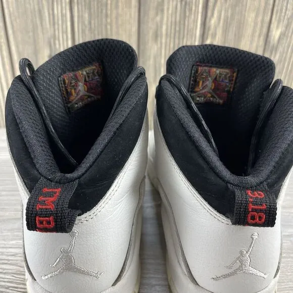 NIKE AIR JORDAN 10 RETRO BG &quot;IM BACK&quot; WHITE Sneakers Shoes 310806-104 Size: 5Y