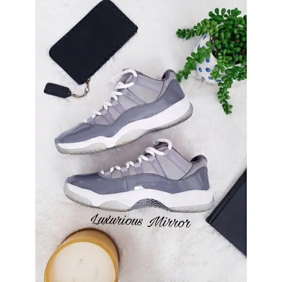 Nike Air Jordan 11 Retro Low Cool Grey Men's Sneakers Shoes 9M Style 528895-003
