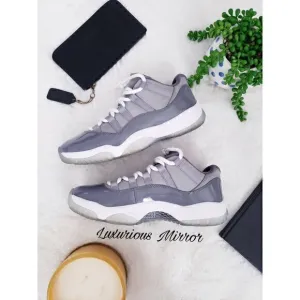 Nike Air Jordan 11 Retro Low Cool Grey Men's Sneakers Shoes 9M Style 528895-003