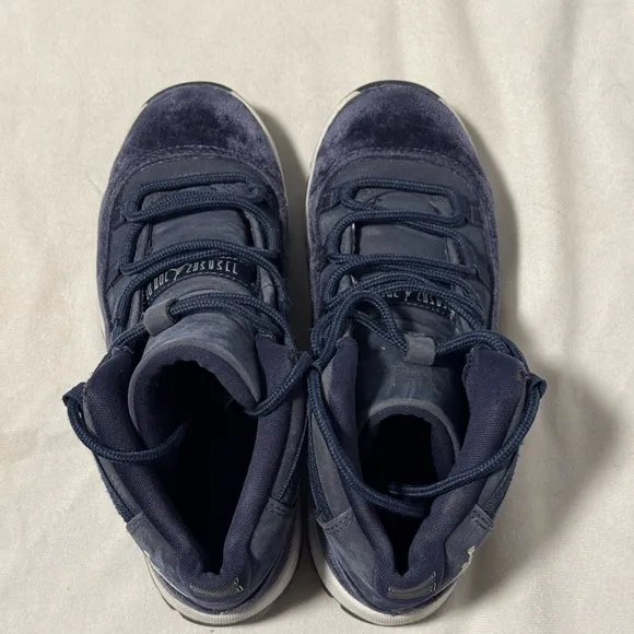 Nike Air Jordan 11 Retro PS Shoes Size 1Y Little Kids Navy Blue White DO3857-441