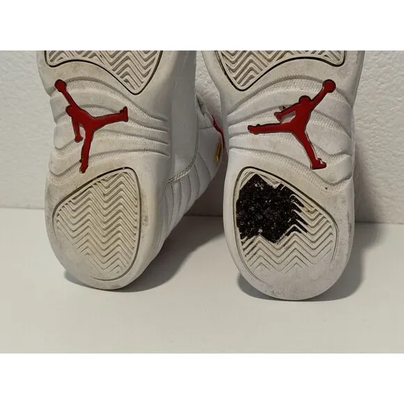Nike Air Jordan 12 Retro Boys Size 2Y White Athletic Shoes Sneakers 151186-107