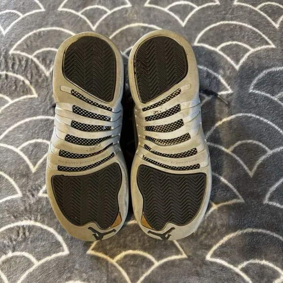 Nike Air Jordan 12 Retro Dark Grey Suede Shoes Sneakers Sz Boys 5Y