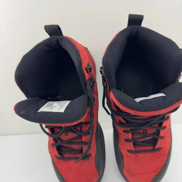 Nike Air Jordan 12 Retro‎ Reverse Flu black and red shoes