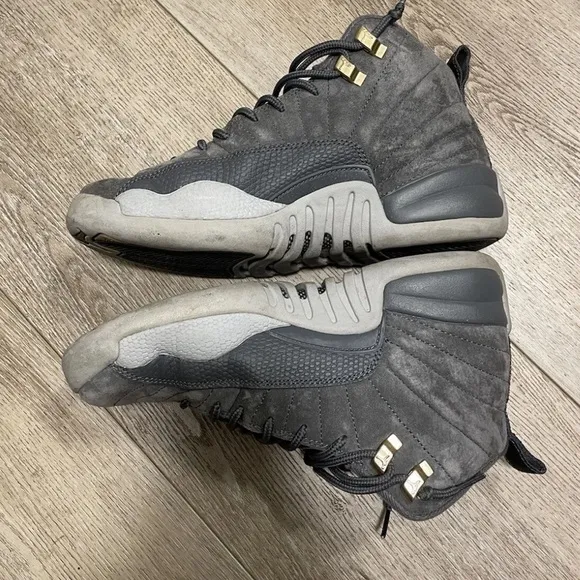 NIKE AIR JORDAN 12 XII RETRO DARK GREY WOLF Shoes 6y