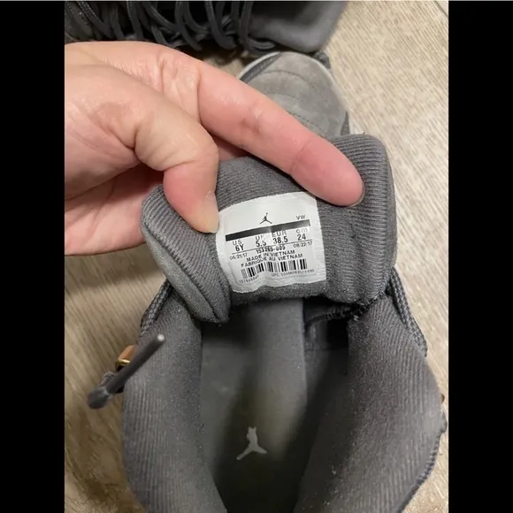 NIKE AIR JORDAN 12 XII RETRO DARK GREY WOLF Shoes 6y