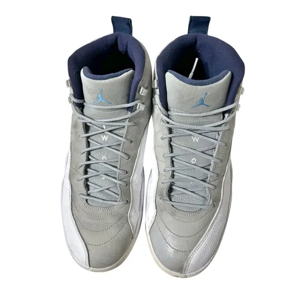Nike Air Jordan 12 XII Retro University Blue Grey Size 9.5. Sneakers 130690-007