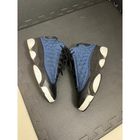 Nike Air Jordan 13 Retro Blue Boys‎ Size 5Y Athletic Shoes Sneakers 884129-400