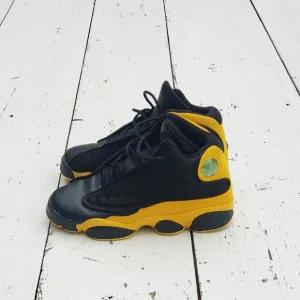 Nike Air Jordan 13 Retro GS Yellow Black Youth Shoes Boys Girls US 4Y 884129-035