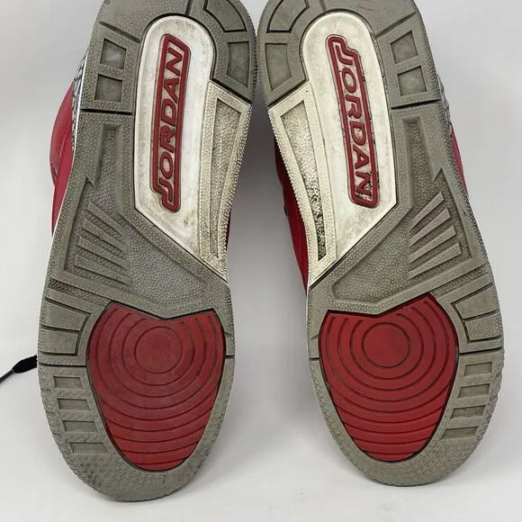 Nike Air Jordan 3 III Retro Red Cement Fire Shoes Sneakers Youth Size 5