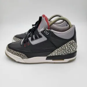 Nike Air Jordan 3 Retro GS Cement Sneakers - Size 7Y Womens 8.5 398614-010