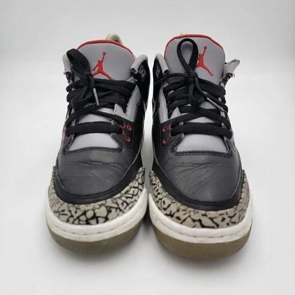 Nike Air Jordan 3 Retro GS Cement Sneakers - Size 7Y Womens 8.5 398614-010