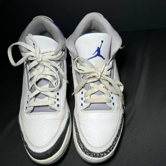 Nike Air Jordan 3 Retro Racer Blue Men's Shoes - Size 10.5
