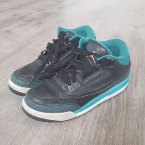 Nike Air Jordan 3 Retro GS Rio Teal Black 441140-018 Youth 6.5Y Shoes Sneakers