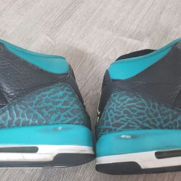 Nike Air Jordan 3 Retro GS Rio Teal Black 441140-018 Youth 6.5Y Shoes Sneakers