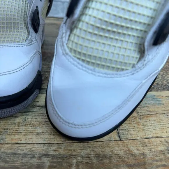 Nike Air Jordan 4 Retro OG White‎ Cement 2016 408452-103 Youth Size 4Y Rare