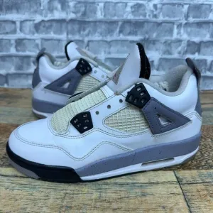 Nike Air Jordan 4 Retro OG White‎ Cement 2016 408452-103 Youth Size 4Y Rare