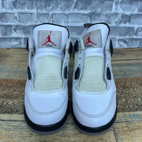 Nike Air Jordan 4 Retro OG White‎ Cement 2016 408452-103 Youth Size 4Y Rare