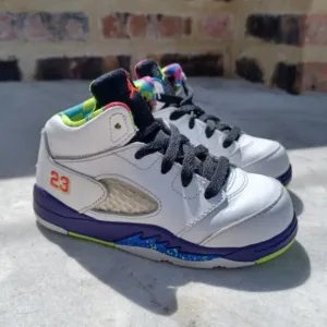 Nike Air Jordan 5 Retro 'Bel Air' Sneakers Girls Kids 8C Shoes