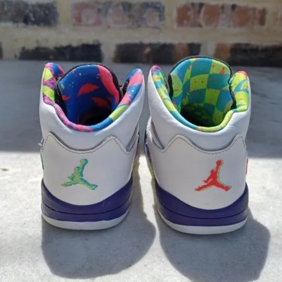 Nike Air Jordan 5 Retro 'Bel Air' Sneakers Girls Kids 8C Shoes