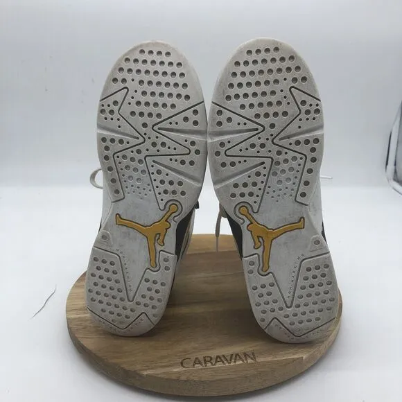 Nike Air Jordan 6 Retro Sneaker Boys 3Y Cool Yellow Ochre Lace Up Shoes Athletic