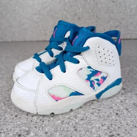 Nike Air Jordan 6 Retro Sneakers Kids Shoes 6C