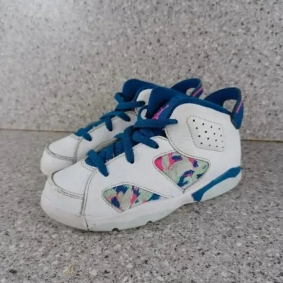 Nike Air Jordan 6 Retro Sneakers White Shoes 10C